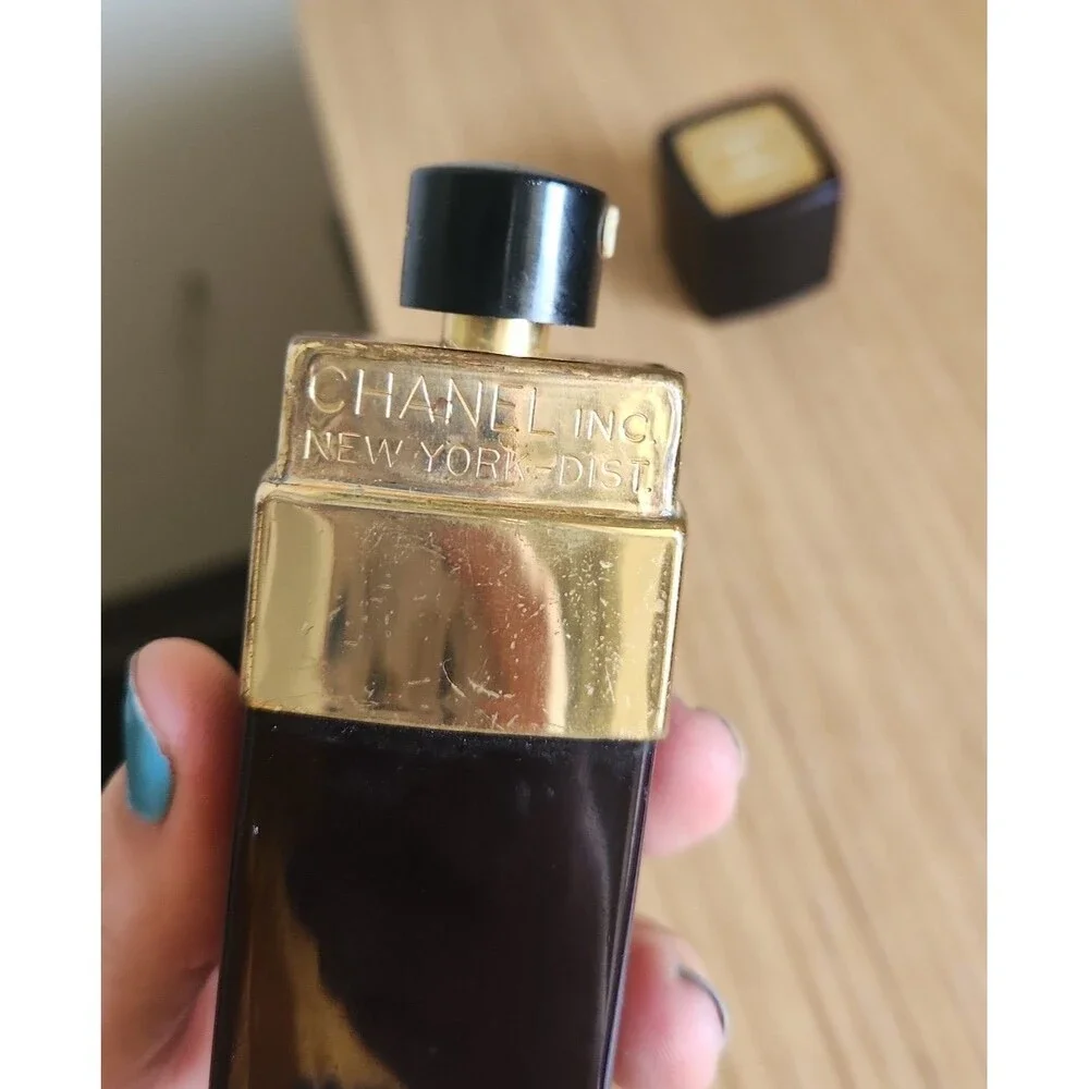 Chanel No 5 Eau De Cologne Vintage Reusable Spray Bottle Case 1.5oz